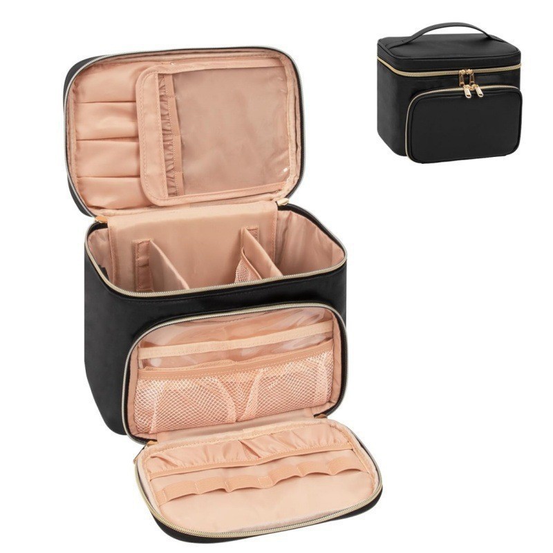 Travel Accessories Toiletries - Grande trousse de maquillage imperméable, portable,