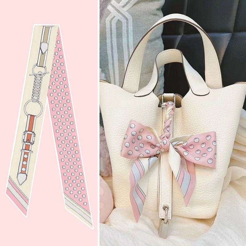Travel Accessories For Elderly - Écharpe d'été rose à pois pour
