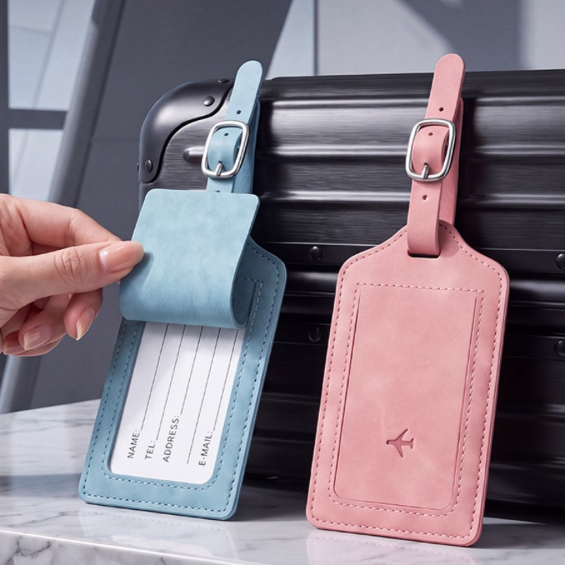 Travel Accessories Bag For Women - 1 étiquette de bagage en cuir