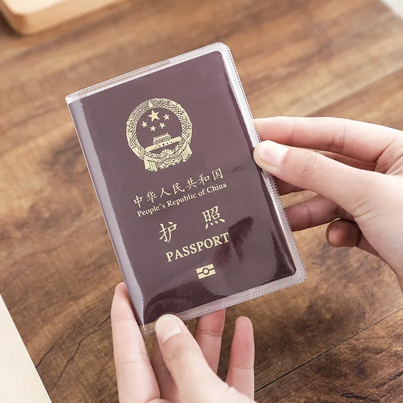 Travel Accessories Essentials - Pochette de passeport en PVC transparente