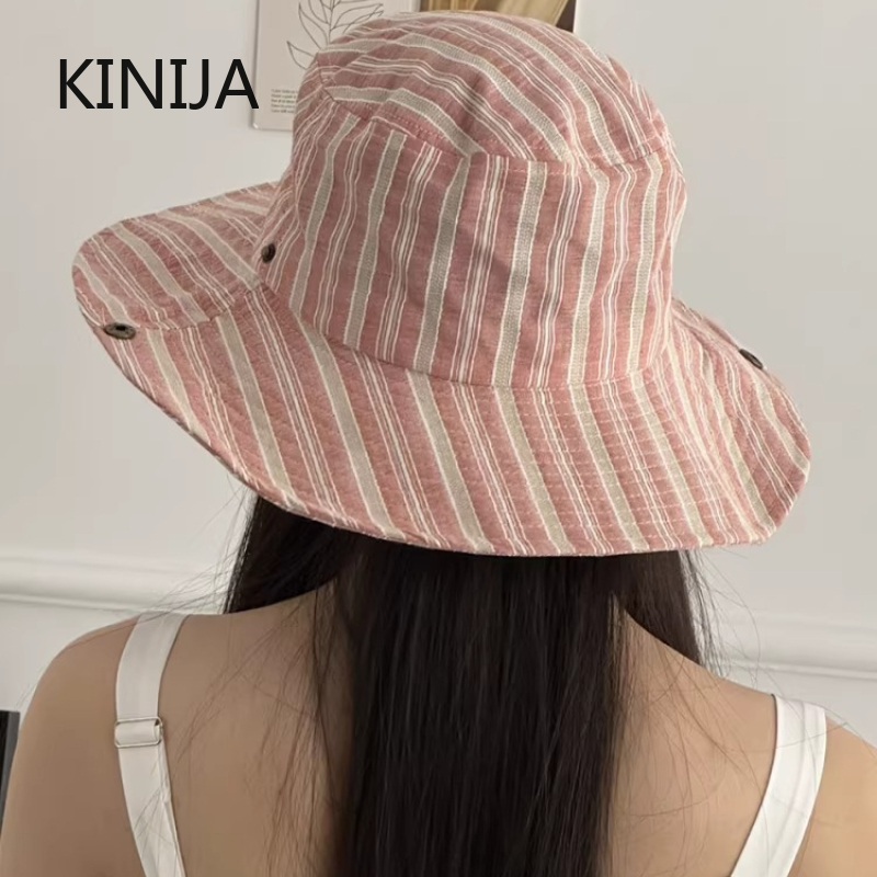 Chapeau Bob Rayé Simple Style  - Travel Accessories Kmart avis et prix