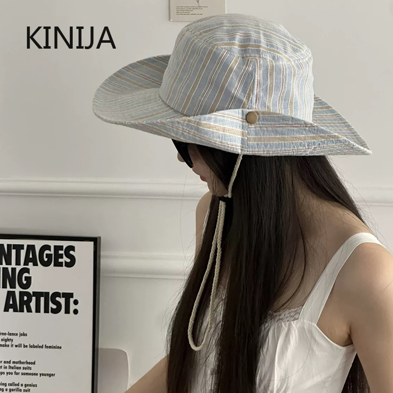 Chapeau Bob Rayé Simple Style  - Travel Accessories Kmart avis et prix