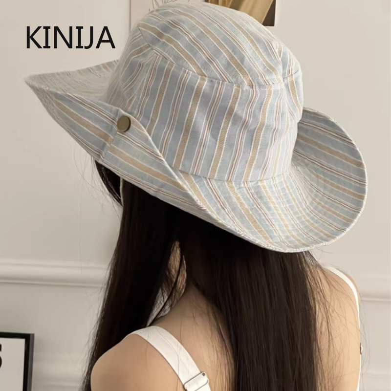 Chapeau Bob Rayé Simple Style  - Travel Accessories Kmart avis et prix