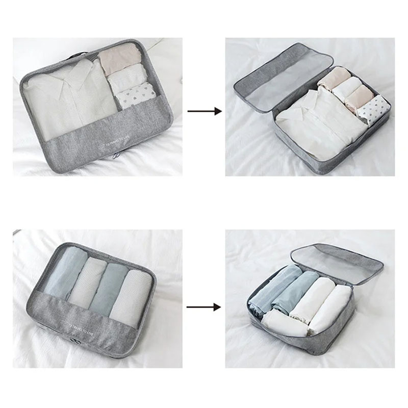 Ensemble de 7 cubes de rangeme - Travel Accessories Pouch For Women avis et prix