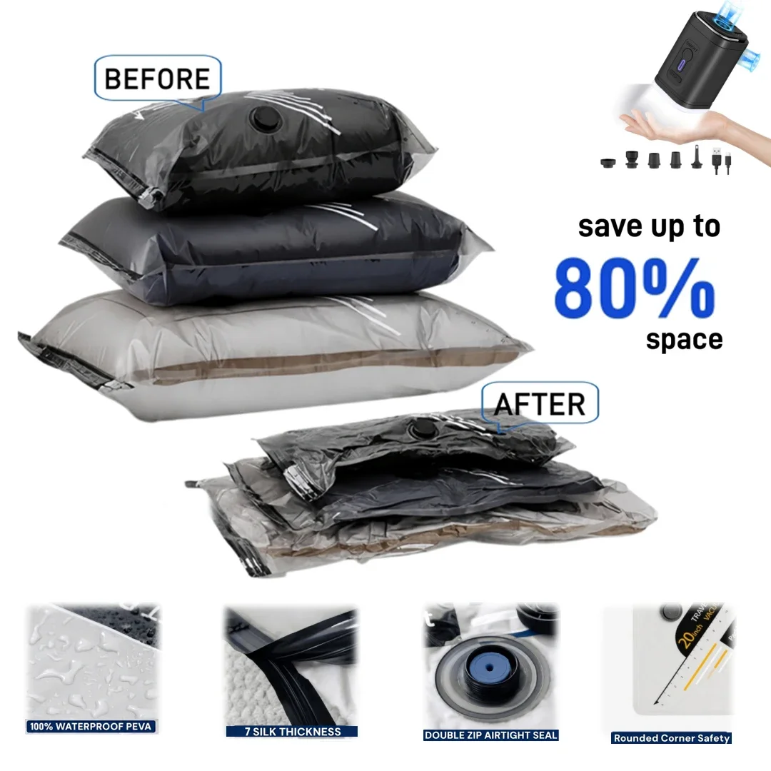 Sacs Compression Vide Anti Dec - Compression Bag Vacuum avis et prix