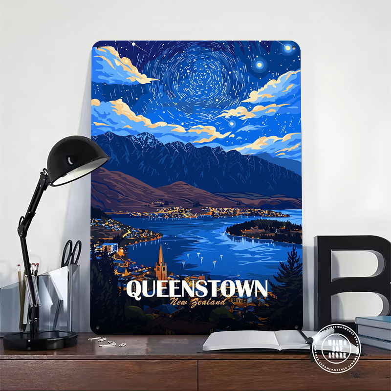 Affiche murale en métal textur - Travel Accessories New Zealand avis et prix