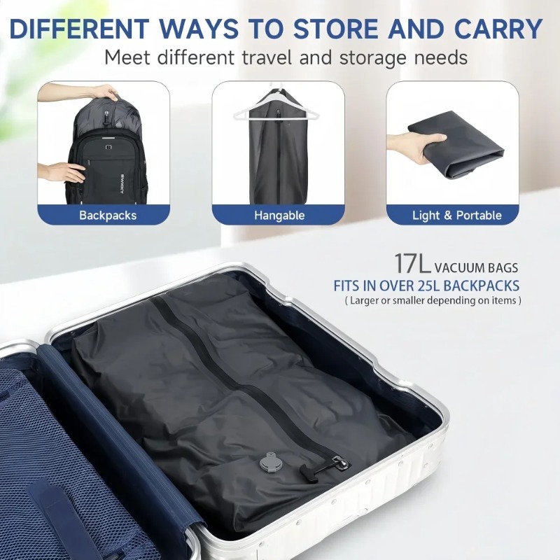 Sacs de rangement sous vide 17 - Compression Bag Vacuum avis et prix