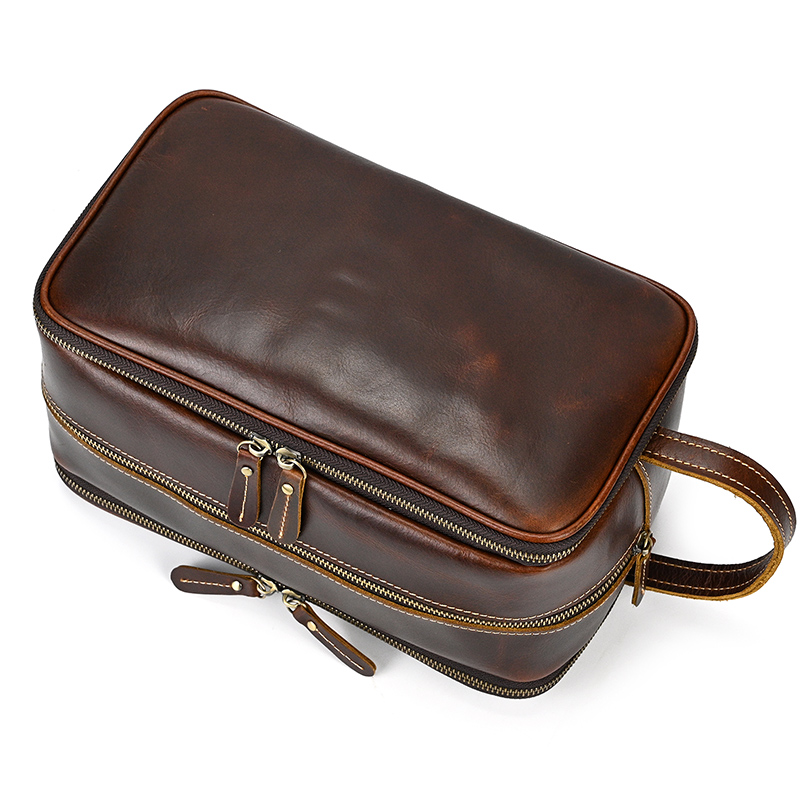 Trousse de toilette en cuir de - Travel Accessories Toiletries avis et prix