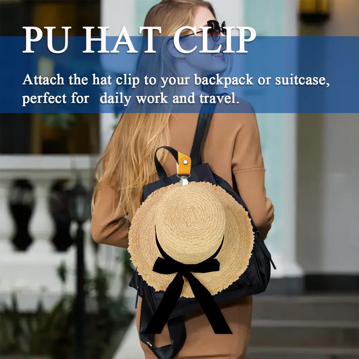 Clip à chapeau en cuir PU pour - Travel Accessories Bag For Women avis et prix