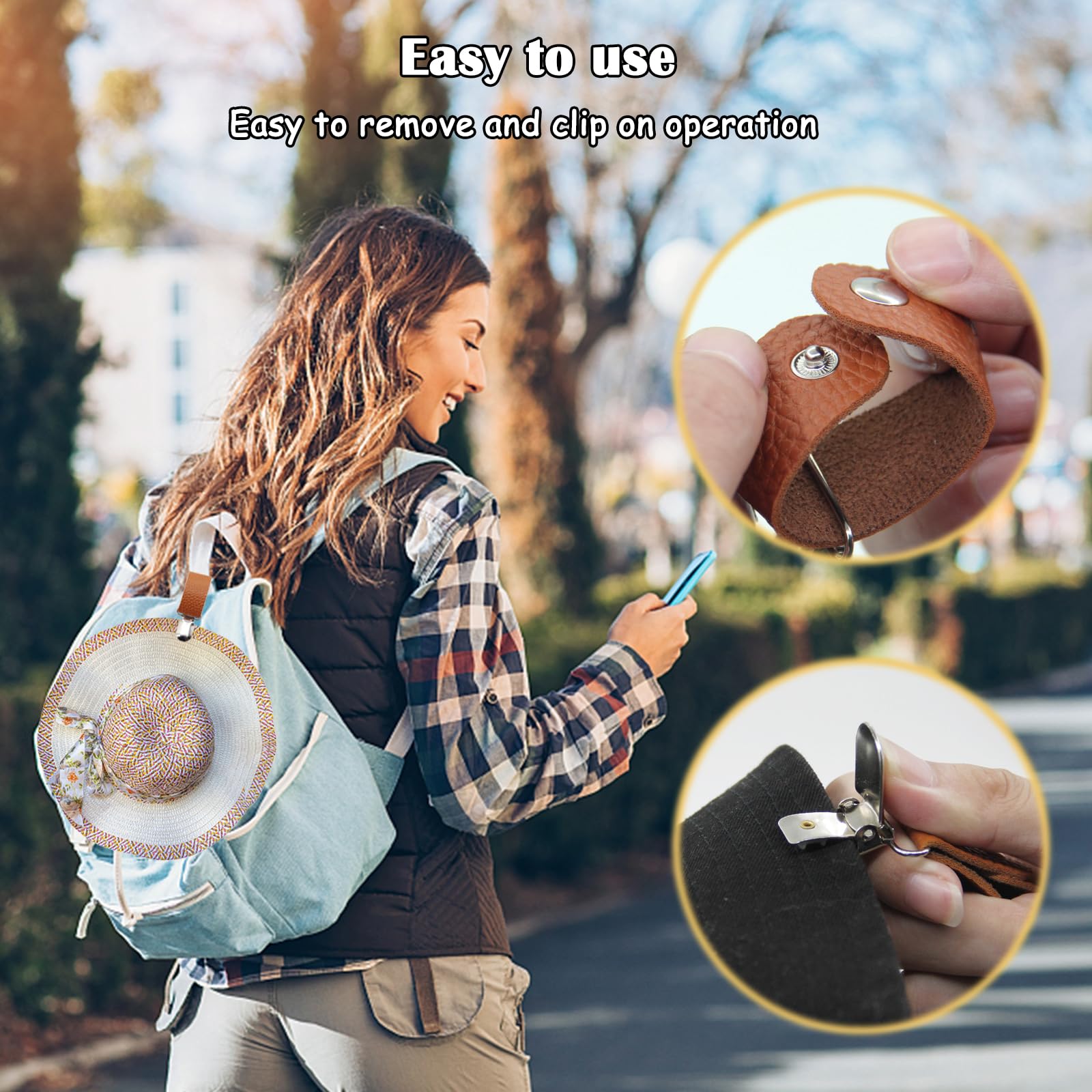Clip à chapeau en cuir PU pour - Travel Accessories Bag For Women avis et prix