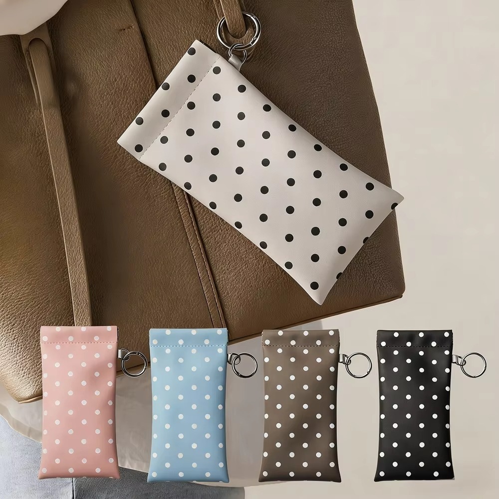 Pochette à lunettes à pois ave - Travel Accessories Pouch For Women avis et prix