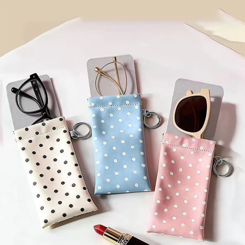 Pochette à lunettes à pois ave - Travel Accessories Pouch For Women avis et prix