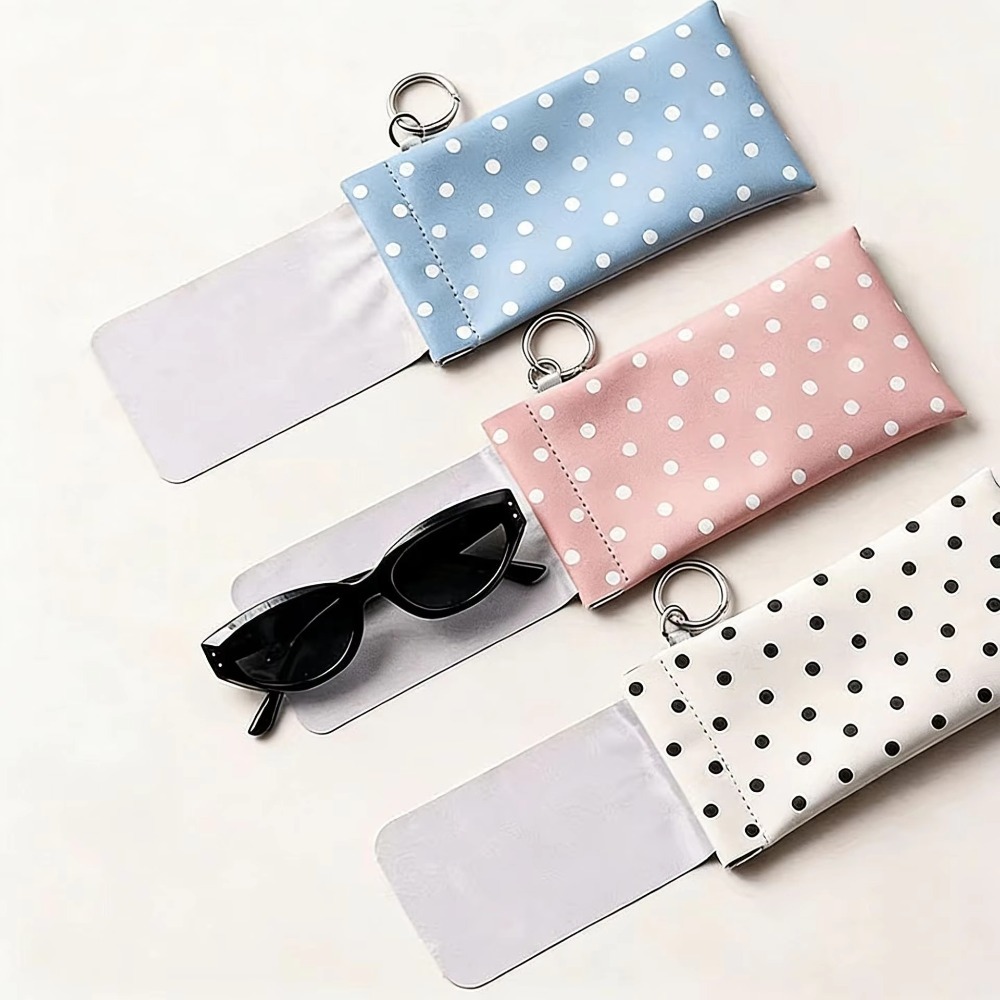 Pochette à lunettes à pois ave - Travel Accessories Pouch For Women avis et prix